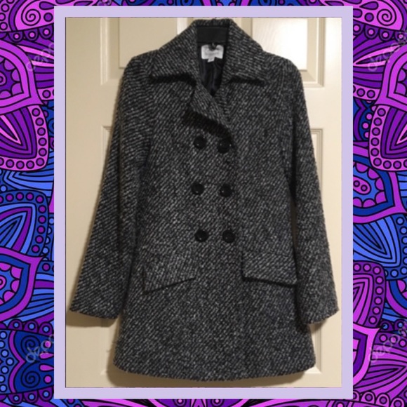 Jackets & Blazers - Marled Pea Coat 🖤